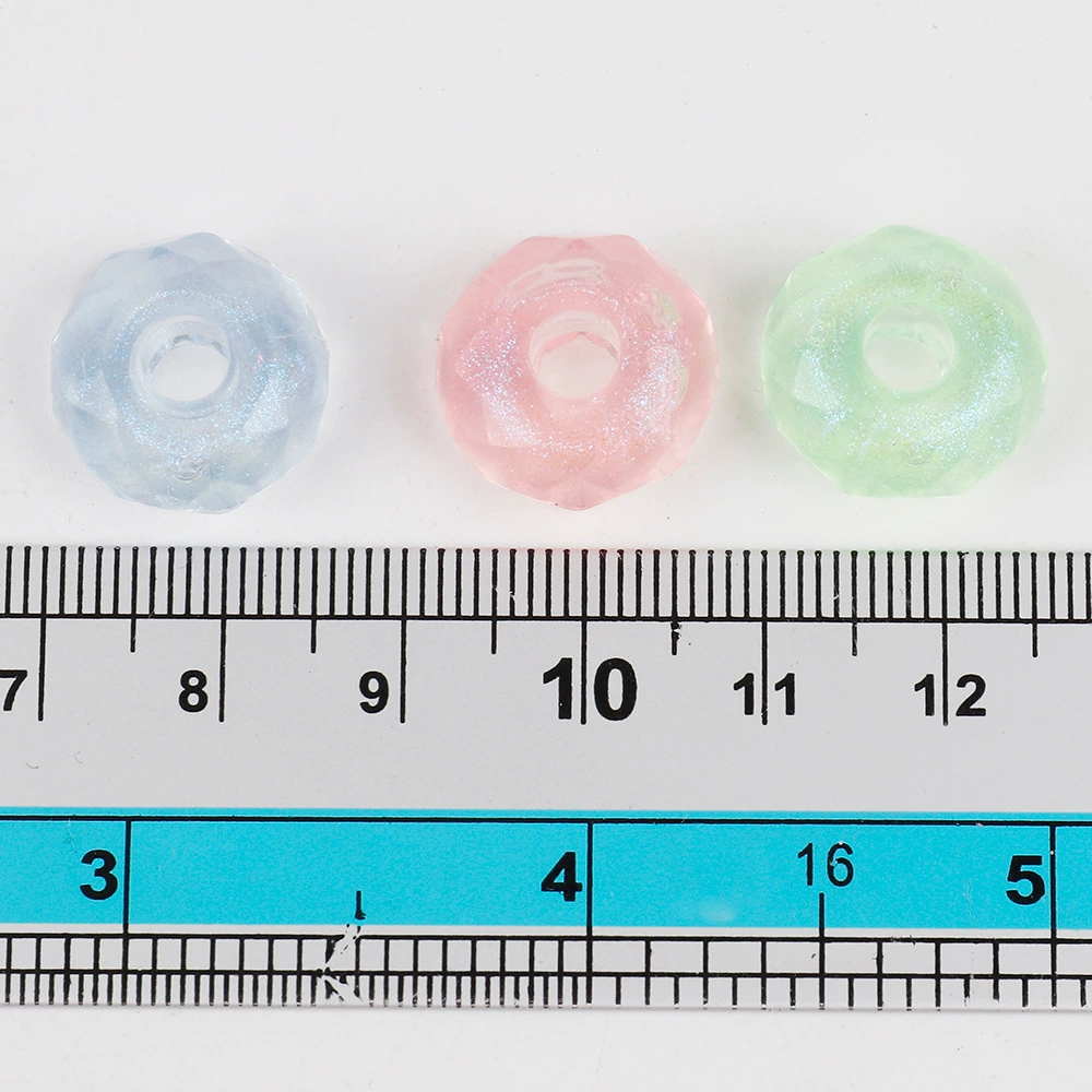 Acrylic car, wheel, mobile phone, necklace from pearl, material, glossy beads, 16mm