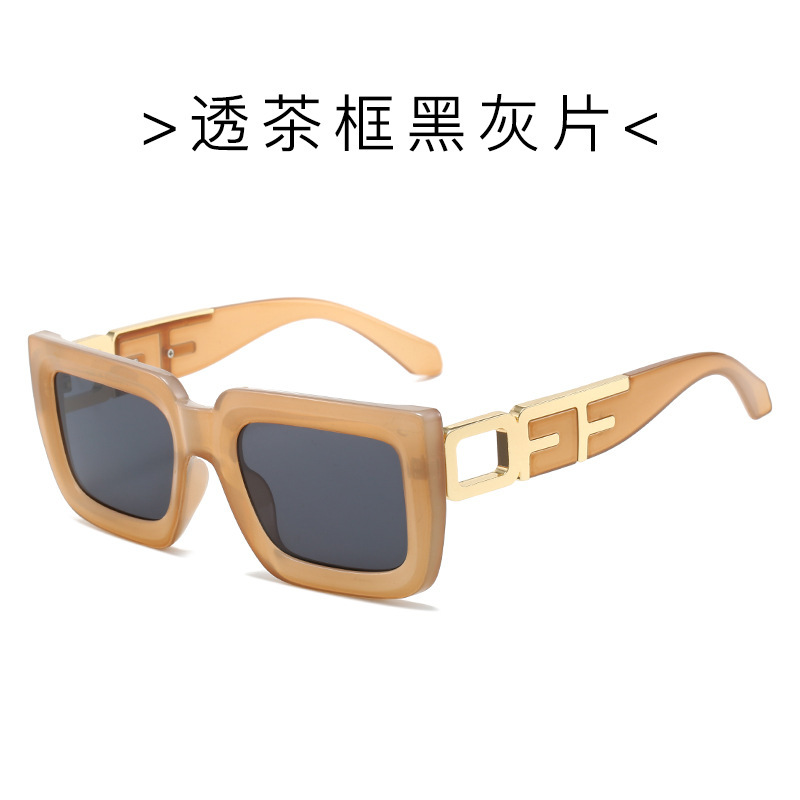 欧美新款时尚太阳镜男女跨境个性金属复古墨镜摩登走秀款华丽眼镜|undefined