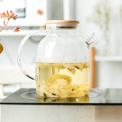 Japanese-style glass cold water kettle set, heat-resistant high-temperature tea brewing pot, cold boiled water cup kettle, household cold water kettle, water container cup