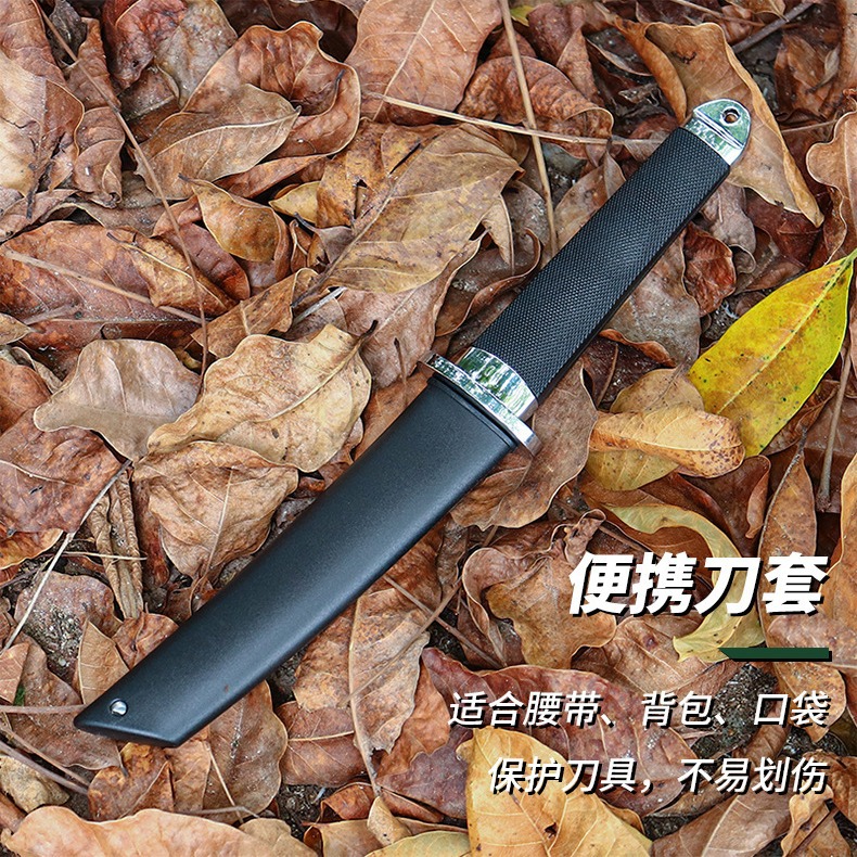 跨境热销野营户外直刀野外战术求生刀一体龙骨刀刀便携野营小刀