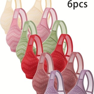 Fixed Cup Front Buckle Middle-aged and Elderly plus size Bra Women's Push-up Anti-sagging Non-rimless Vest Women's and Mother's Underwear