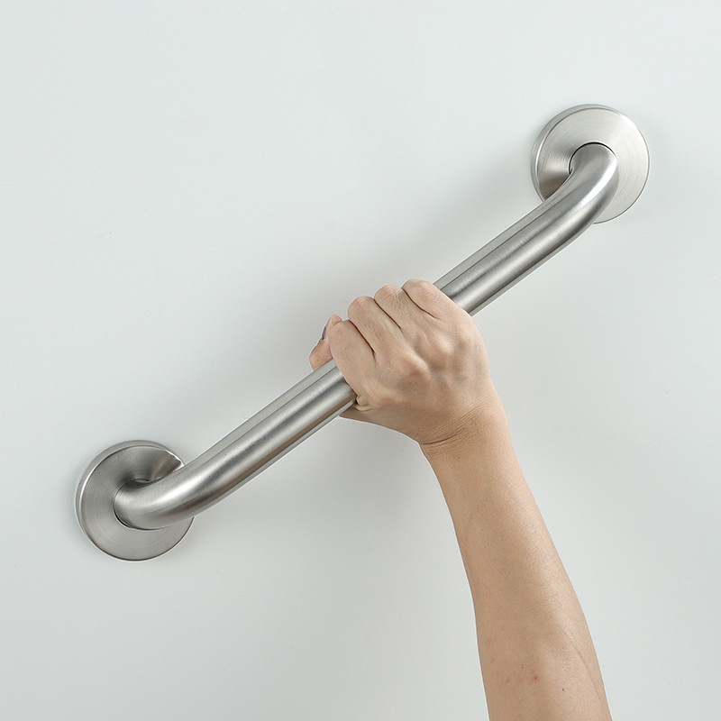 Stainless steel one-shaped safety handrail bathroom bathroom barrier-free handrail elderly disabled toilet handle