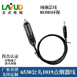 Air Pump Cigarette Lighter Cable Outdoor Mobile Power Car Cigarette Lighter Car Charging Cable Dc5521Dc6530Dc790