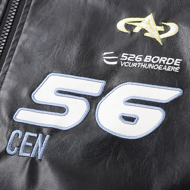 Chaqueta de cuero de hombre transfronteriza, chaqueta de hombre, nuevo otoño de moda, chaqueta de motocicleta a prueba de viento, guapo y delgado.