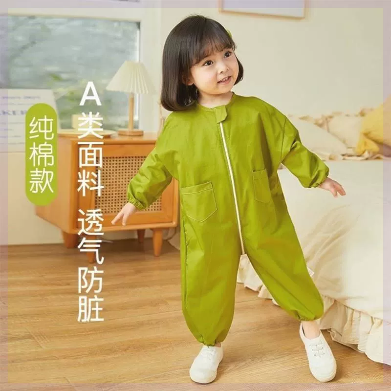 Детская цельнолицая одежда для лазания, чтобы предотвратить грязь, водонепроницаемая детская одежда для лазания осенний стиль на открытом воздухе весна и осень
