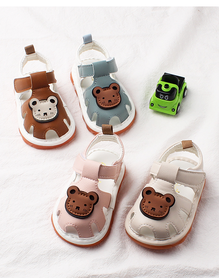 134g Weight Pu Leather Upper Material Low Top Upper Height Flatform Heel Heel Height Casual Sandals Shoes Type Flatform Heel Heel Type Round Toe Toe Type Daily Occasion Wear-Resistant, Breathable, Non-Slip Function Cartoon Pattern Summer Season Kid'S Gender Cute Style Kid's Cute Cartoon Round Toe Casual Sandals