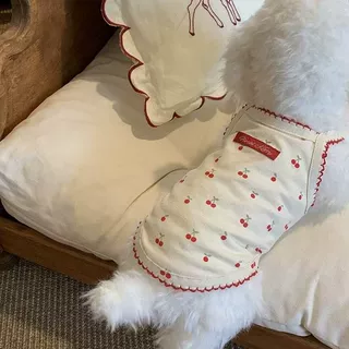 宠物衣服猫咪狗狗防掉毛春夏秋季新款吊带背心透气博美比熊小型犬