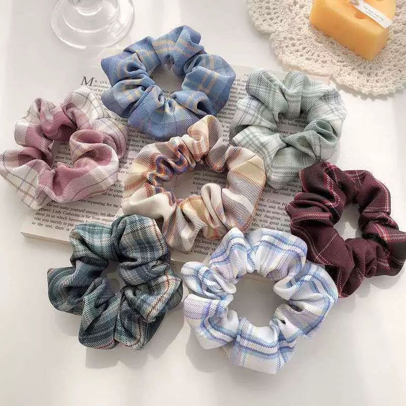 Сетка из ткани Jk, крупная сетка, кольцо с толстой кишкой, волосатое кольцо, головка шара, студенческий характер, сетка для волос, красная резинка, оптовая продажа