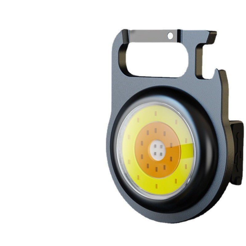 Llavero fuerte Luz Portátil pequeña linterna recargable camping alto brillo mini luz de trabajo multifuncional Luz Portátil