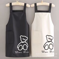 現物エプロンキッチン家庭用防水防油専用ウエストはロゴを印刷して大人の出勤仕事卸売りをすることができる