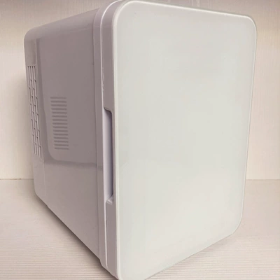 Cross-Border European and American 4L 220V/110V Car Refrigerator for Dual Use in Cars and Homes, Suitable for Student Dormitories and Cosmetics, Hot-Selling Cross-Border Product (Soyuducular) - white-tempered-glass-panel-4l-us-gauge