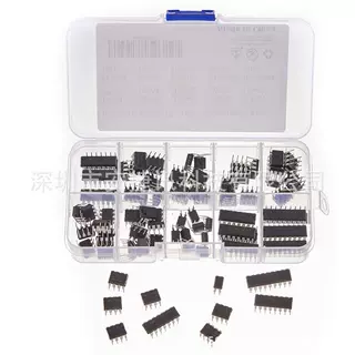 85Pcs 10 Types Integrated Circuit Chip IC Chips Assortment