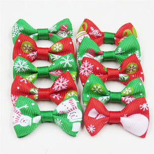 Christmas bell red green bow Christmas tree decoration Christmas accessories ornament pendant wholesale shoes and clothing accessories
