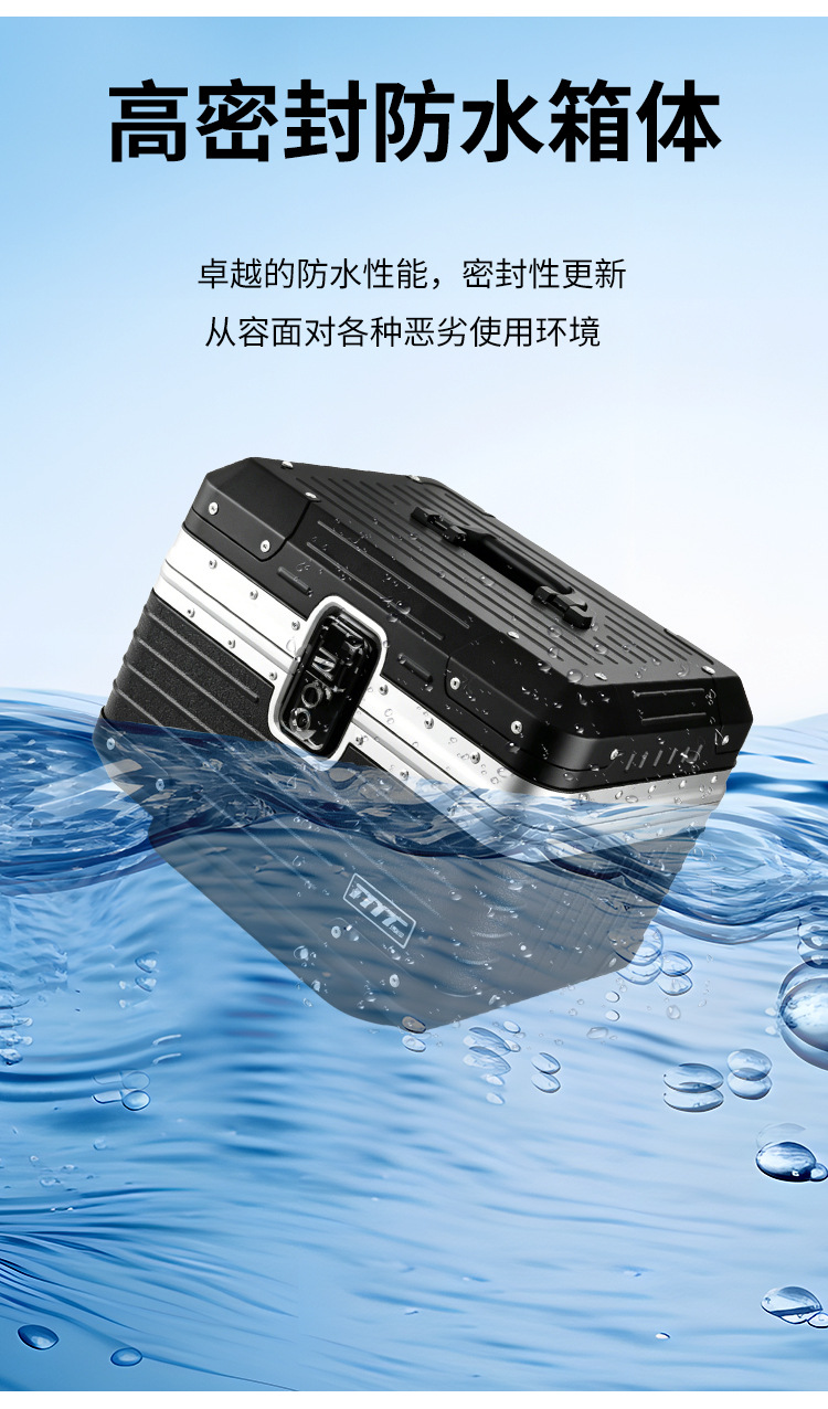 Universal electric motorcycle trunk for Niu NXT and Ninebot electric bikes, high-end ABS plastic luggage box