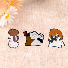 P 24457 Cartoon metal creative brooch badge ��ͨ�����������