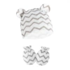 Wavy double-sided gloves, on elastic band