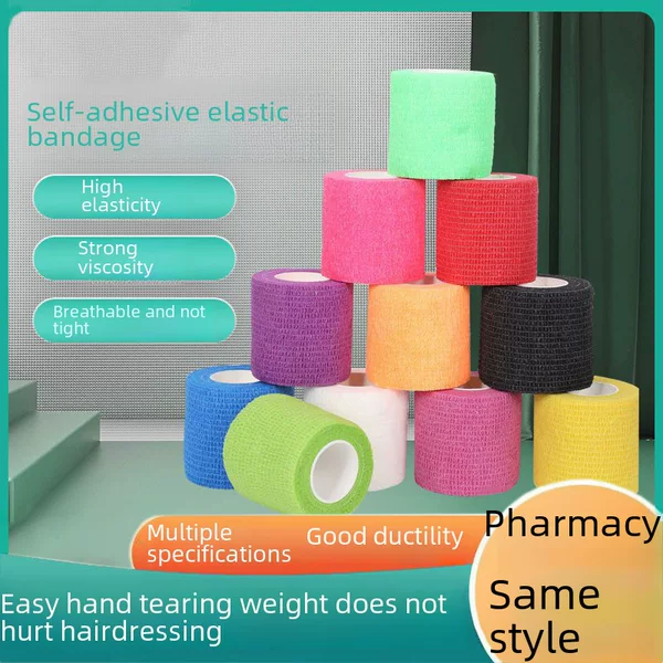 Directly Supplied from the Manufacturer, Non-Woven Elastic Self-Adhesive Bandages for Writing, Fingers, Ankles, Sports, Tattoos, and Pets