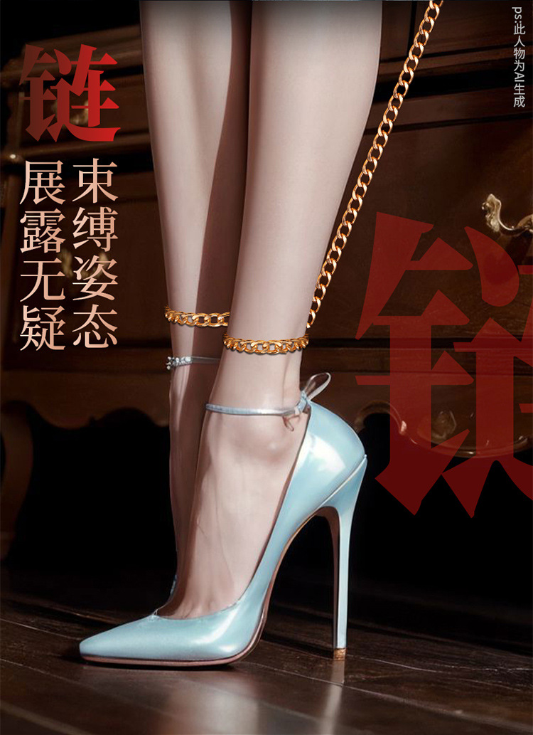 Gold Metal Bondage Set with Hand and Foot Cuffs for Couples — detail image 18