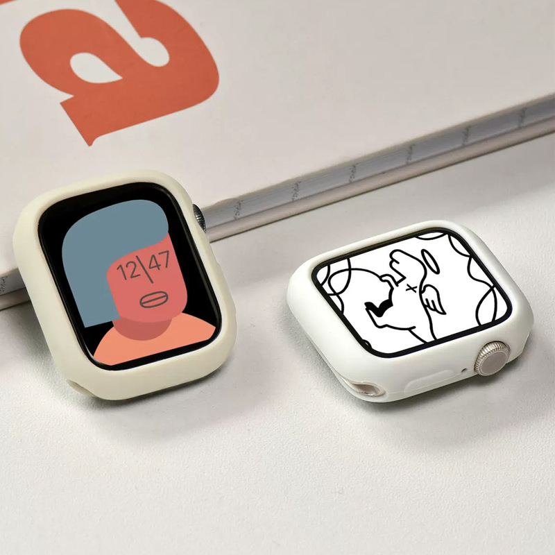 Suitable for Apple Watch 11 Watch S10 S7Se Case 46Th Generation 42 Protective Case Silicone Soft Shell Frame