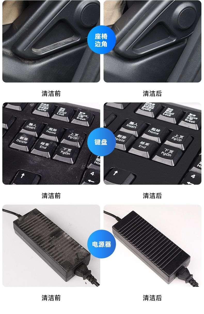 Multi-functional cleaning tool for removing dust from car interiors, car wash dust remover, soft rubber ball for dust collection in cars