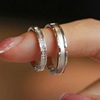 Small design ring for beloved for St. Valentine's Day, 925 sample silver, Birthday gift