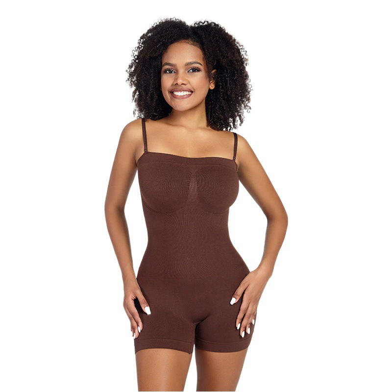 2023 Amazon трансграничные горячие продажи узкой талии корсет талия обернутая грудь с завышенной талией Нижнее белье Т-образный комбинезон-боксеры