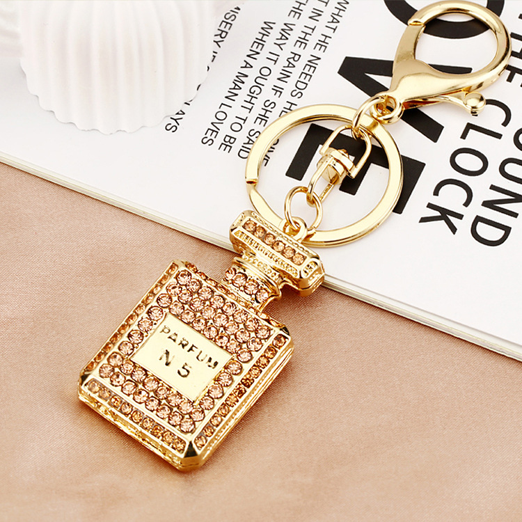 Cute Letter Bow Knot Perfume Bottle Metal Women's Keychain display picture 8
