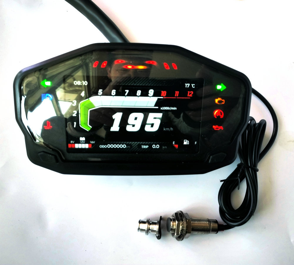 New three interfaces can switch full color tft Chinese and English adjustable universal modified LCD meter code meter
