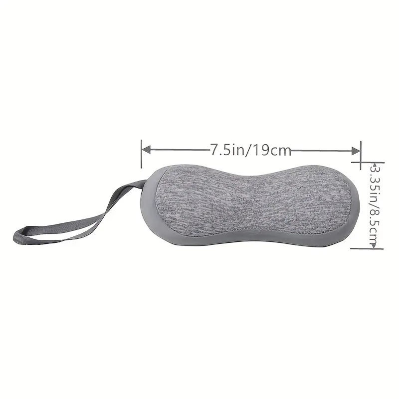 Mini cuscino da viaggio portatile per il collo, facile da riporre, ideale per dormire e fare un pisolino._voghion.com