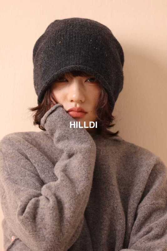跨境批发羊毛针织帽子女秋冬保暖护耳羊绒加厚帽百搭卷边毛线冷帽|undefined