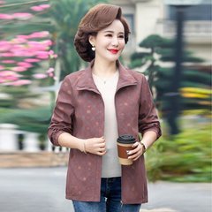 妈妈秋装外套2025新款中年女春秋洋气大码中老年人秋冬风衣夹克女