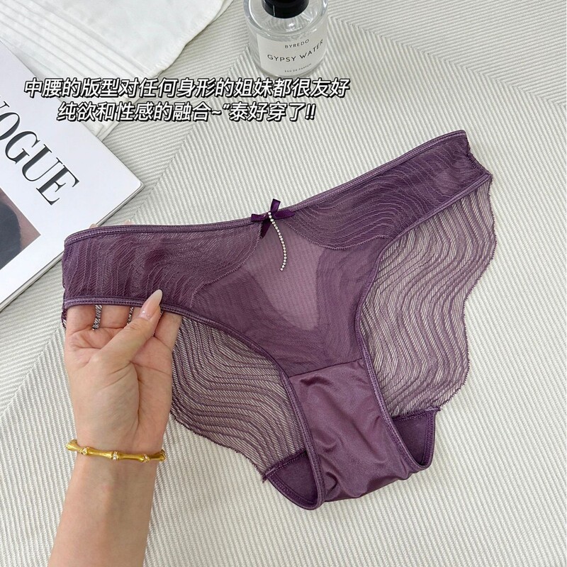 Summer Thin Lace Panties for Women, Pure Desire Style, Breathable Crotch, Sexy Low-Waist Women's Briefs, 2026 New Model Summer Thin Lace Panties for Women, Pure Desire Style, Breathable Crotch, Sexy Low-Waist Women's Briefs, 2026 New Model