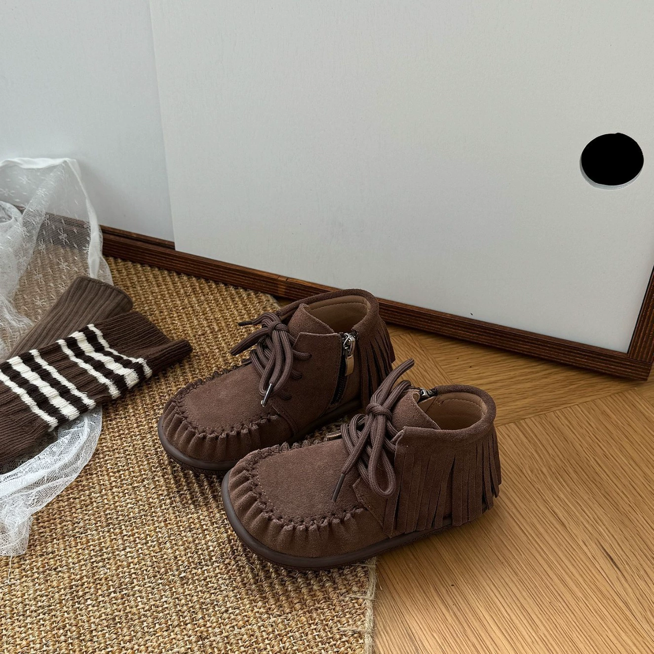 Детская обувь Demi-season children's shoes, shoes for leather shoes, boots, soft sole, natural leather