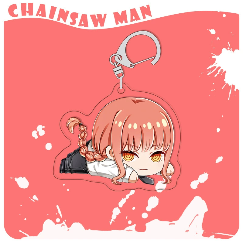 Chainsaw, acrylic keychain, double-sided pendant, 4mm