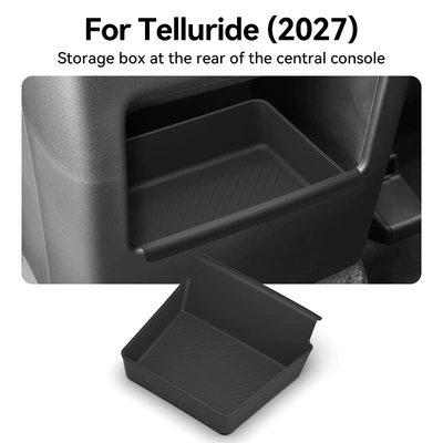 Suitable for 27 Kia Telluride models, armrest box rear storage box, car accessories, modification parts (Car storage bag/box) - 27-models-of-the-special-rear-storage-box-for-the-truylide-central-console-for-low-end-models