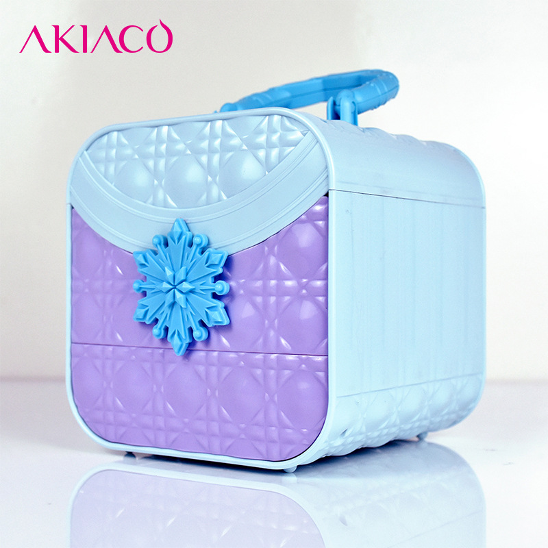 跨境OEM加工儿童化妆品 女童冰雪化妆箱化妆包 工厂直供|ms