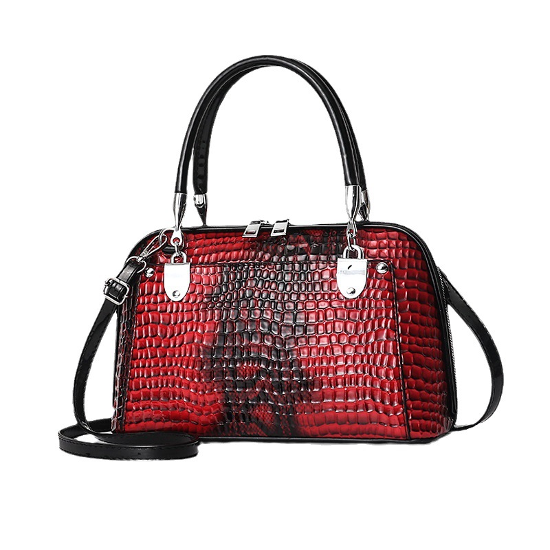 Bolso de mano bolso de hombro serpiente bolso de mano bolso de mujer bolso de comercio exterior bolso de conchas de cuero transfronterizas de alta calidad