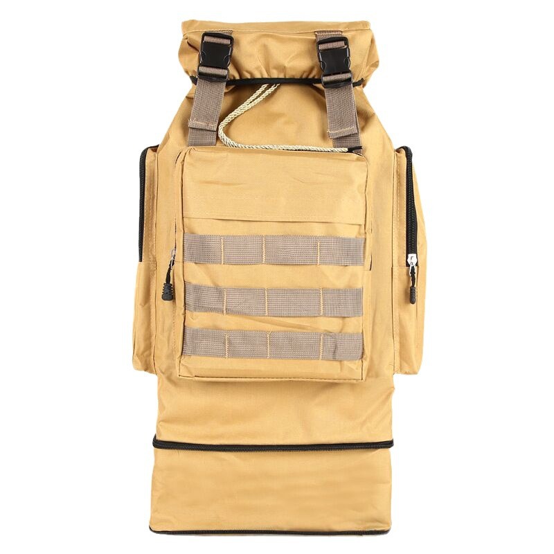 Impresión 80l ejército camuflaje deportes al aire libre bolsa de viaje equipaje de trabajo viaje de gran capacidad mochila bolso del alpinismo