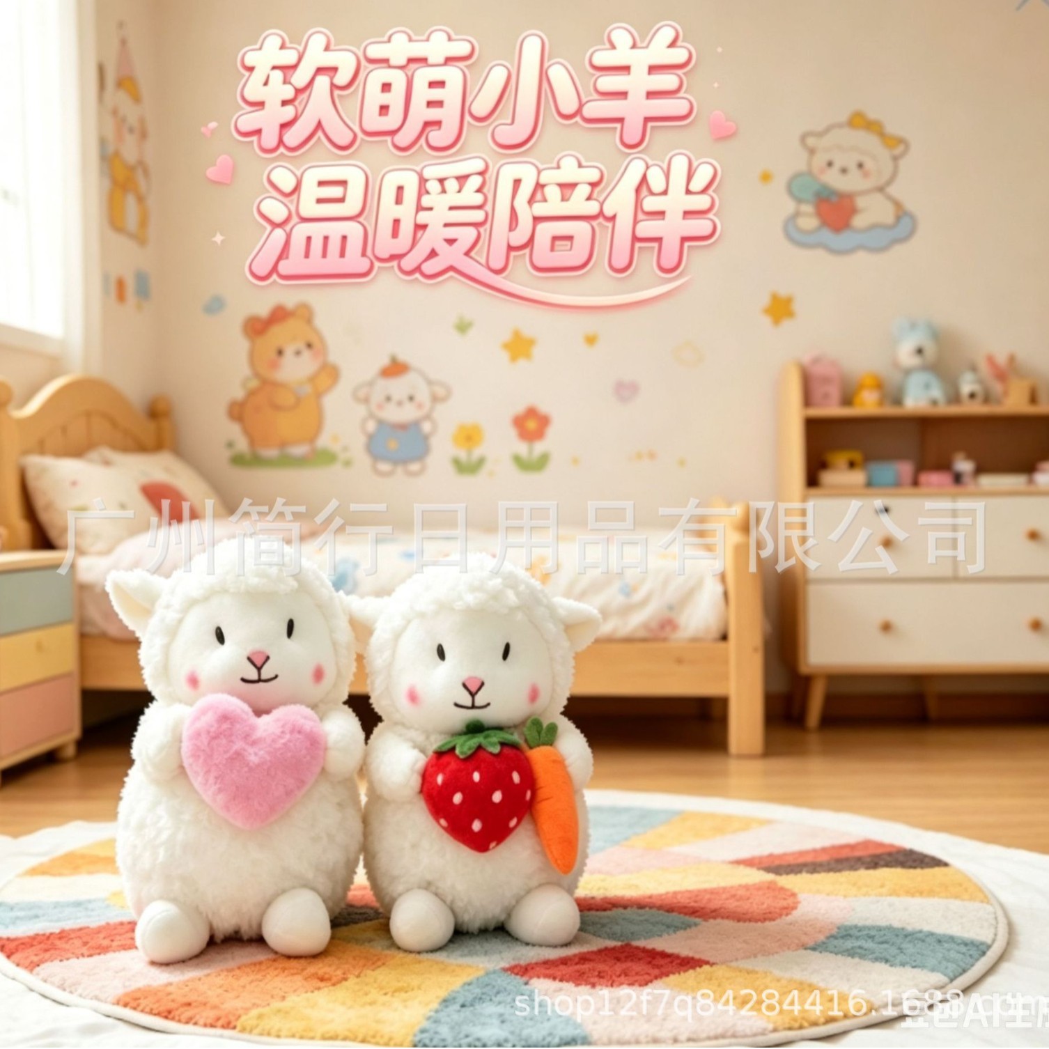 跨境新爆款垂耳兔双肩背包毛绒玩具软萌可爱少女心兔子包生日礼物
