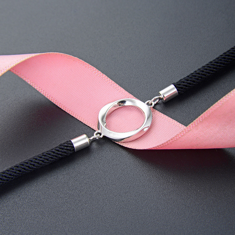 Mobius pulsera mujer S925 plata esterlina cuerda tejida a mano pequeña joyería de anillo fresco al por mayor una agencia de cabello