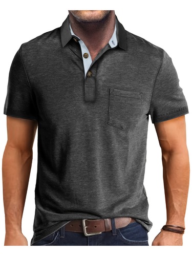 2025 New Summer Casual Men's Polo Shirt Trendy And Men's Polo Shirt
