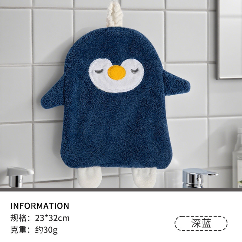 Coral polar toalla de mano creativa colgando toalla de mano Linda toalla absorbente toalla de mano engrosada toalla de mano del hogar al por mayor