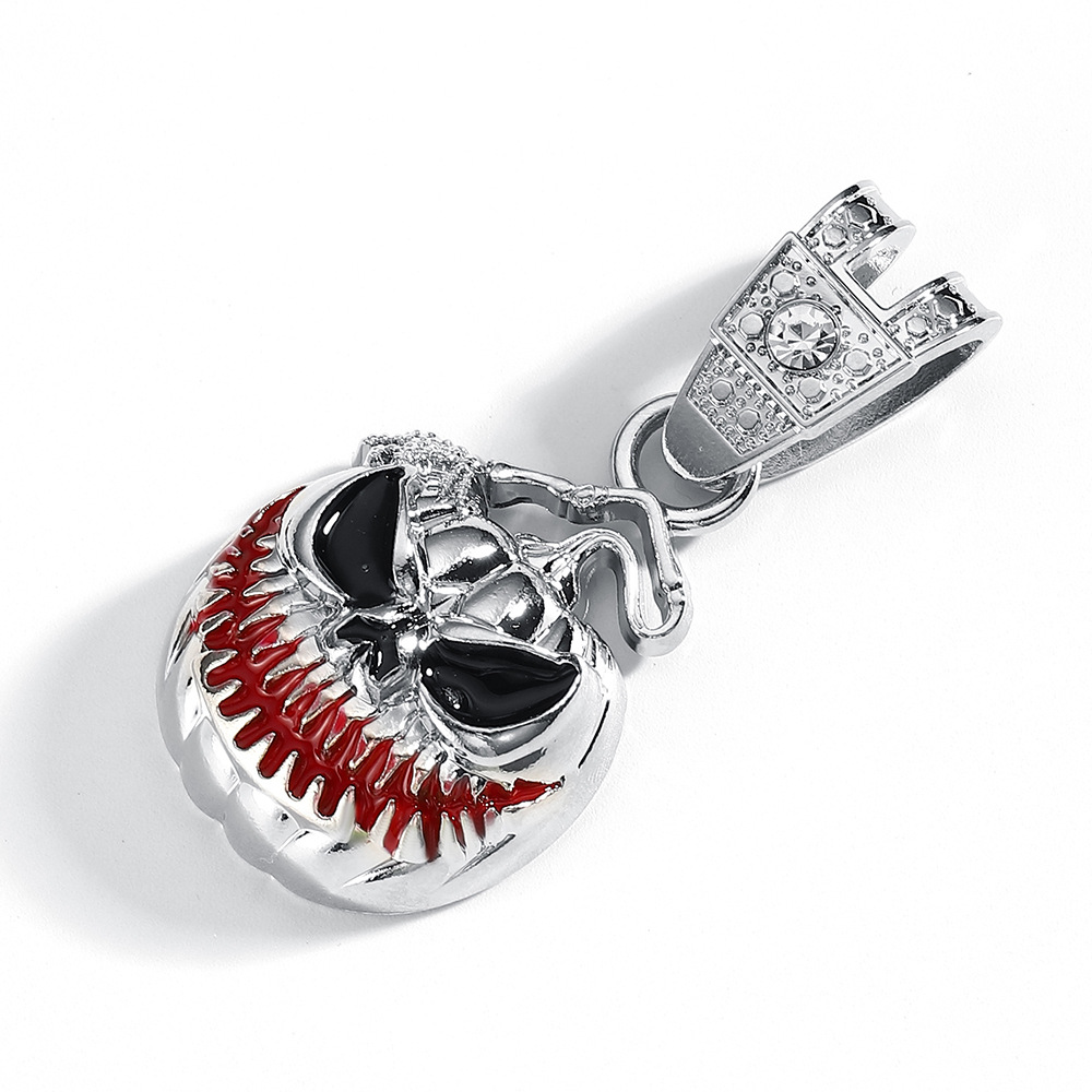 Europa y los Estados Unidos transfronterizos calabaza calavera aleación colgante de goteo personalidad exagerada collar de hombre fábrica al por mayor