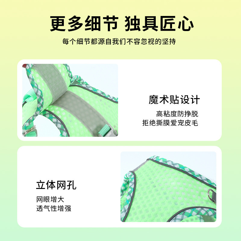 Correa de salida para mascotas gato perro correa de pecho chaleco gato caminando cuerda correa de perro cachorro perro mediano y pequeño