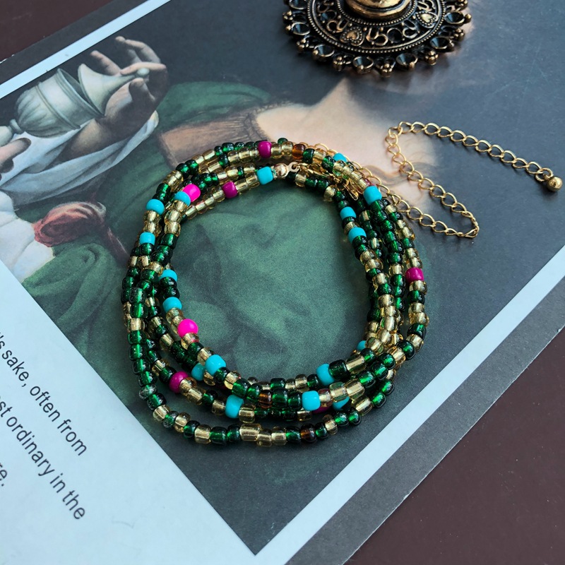 Women'S Gender Retro Geometric Artificial Crystal Beaded Women's Necklace