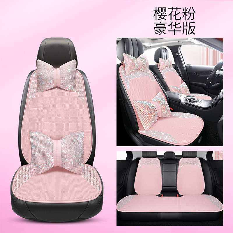 Car Seat Cushion, Universal Seat cushion, seat cover - xms-sakura-pink-deluxe-version