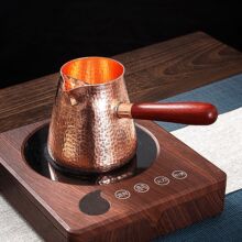 紫铜中式烧水壶大容量煮茶壶泡茶壶手工加厚铜壶提梁壶中式复古壶