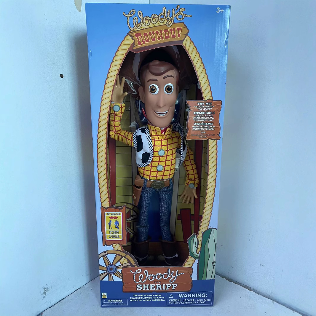 Juguetes sonoros, sheriff Woody, modelo de luz sonora hecha a mano.