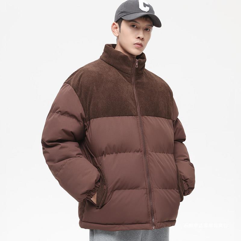 Herrenbekleidung Neue wattierte Jacke für Herren, Winter, Teenager, verdickte Baumwolljacke mit Kapuze_voghion.com