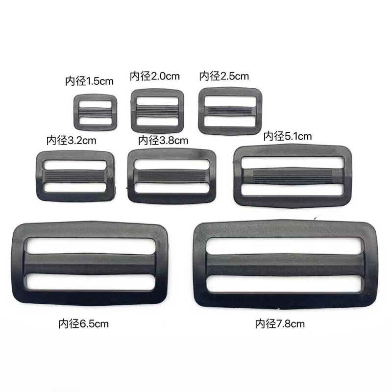 Factory Direct supply plastic three-stop buckle backpack ribbon adjustable Japanese buckle all kinds of luggage buckle accessories can be color Factory Direct supply plastic three-stop buckle backpack ribbon adjustable Japanese buckle all kinds of luggage buckle accessories can be color